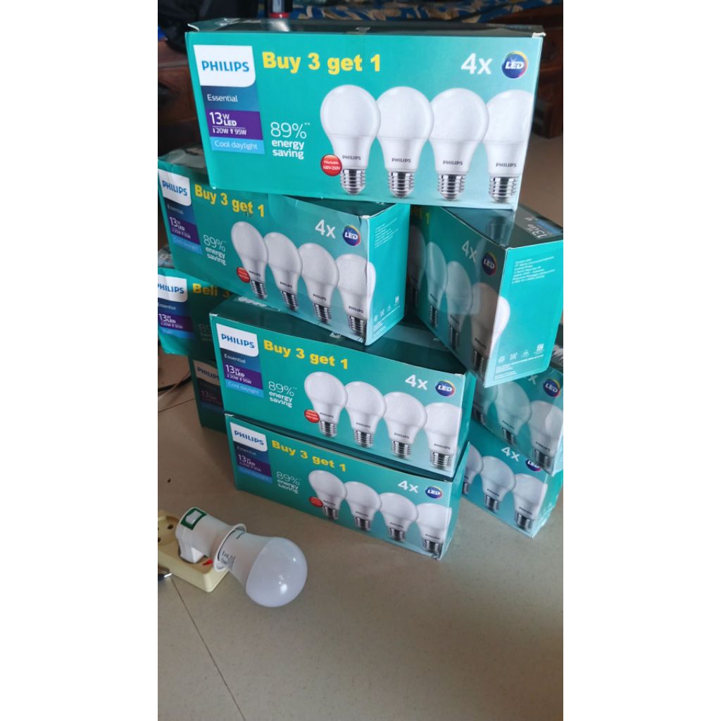 Lampu philips  Paket 3 Gratis 1