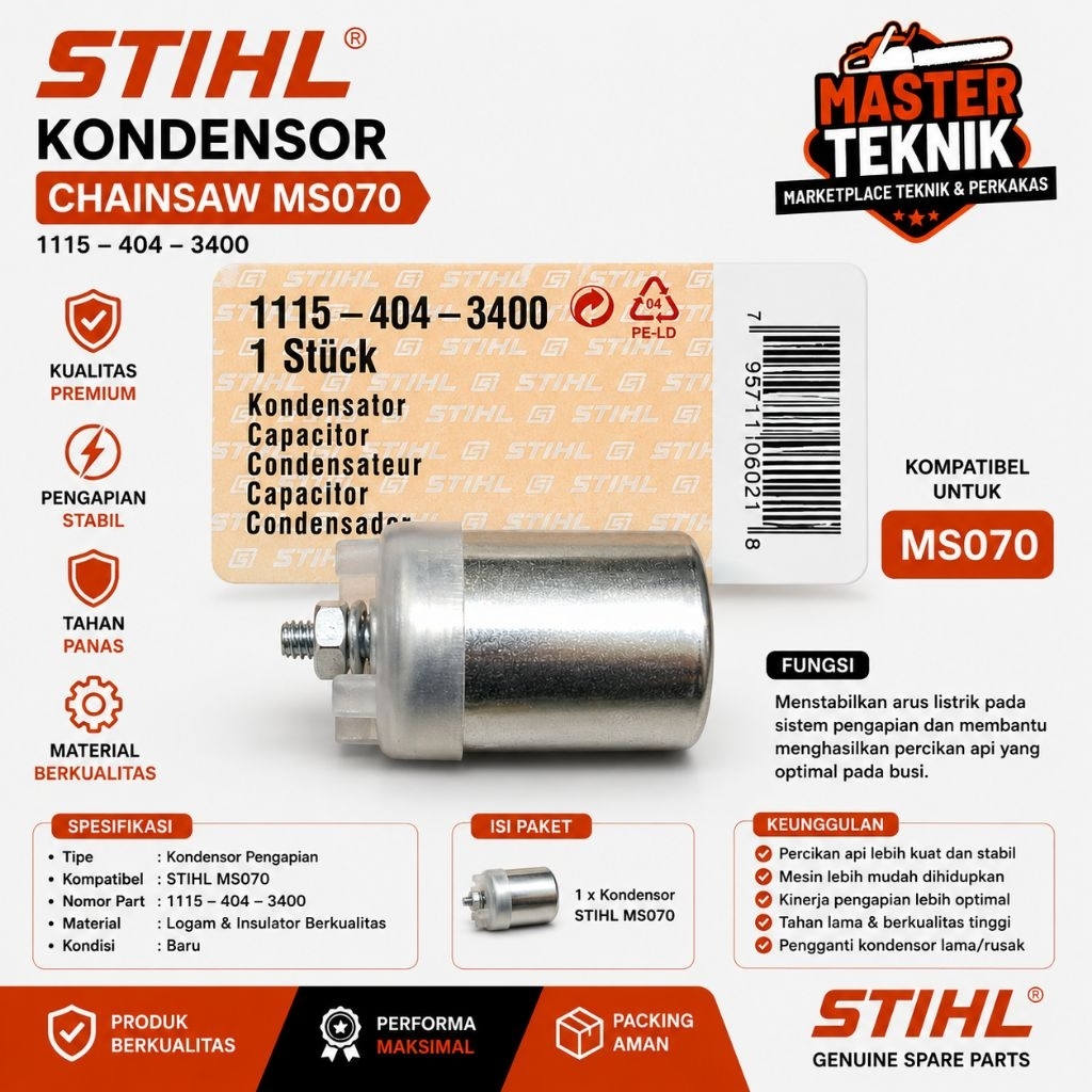 Kondensor Chainsaw Stihl Ms-070