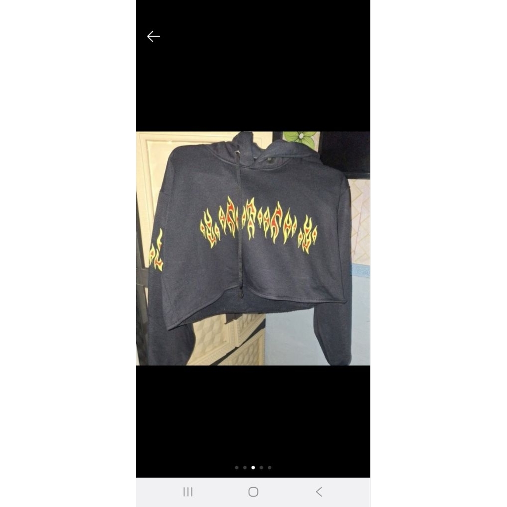 preloved hoodie crop 50rb