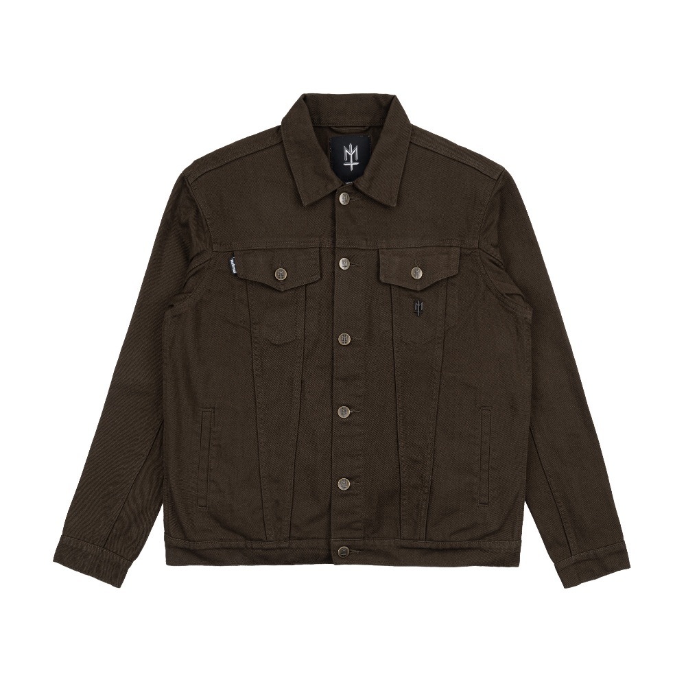 TRUCKER JACKET MATERNAL - GRATHO (DARK BROWN)