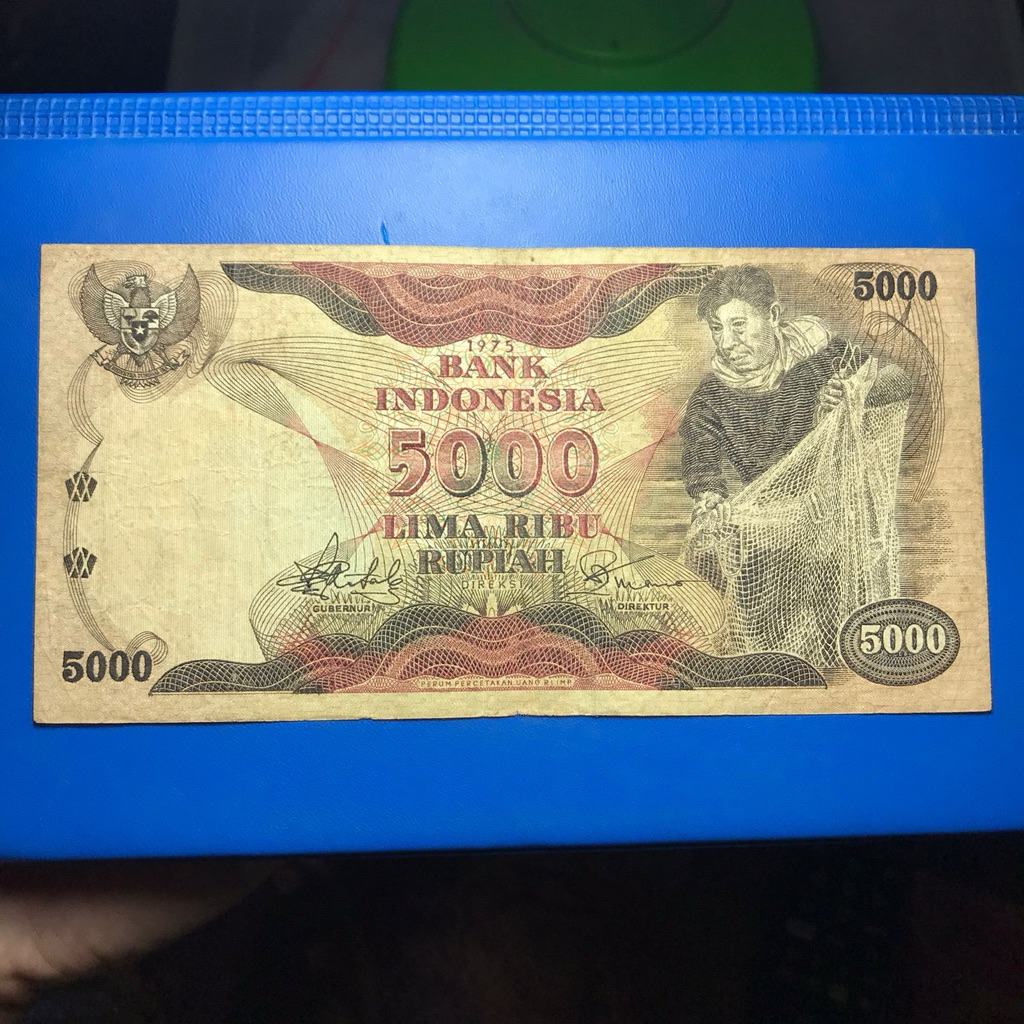 Koleksi Uang Seri 5000 Penjala Ikan 1975