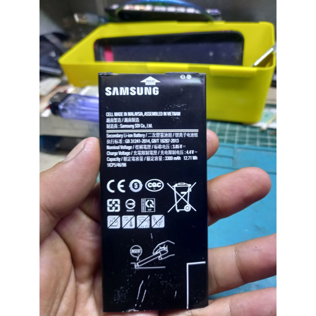 Baterai samsung J4+, J6+,J7 prime copotan [minus]
