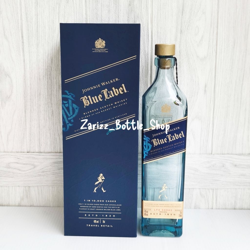 Botol Kosong JW Blue Label 750ml + Box