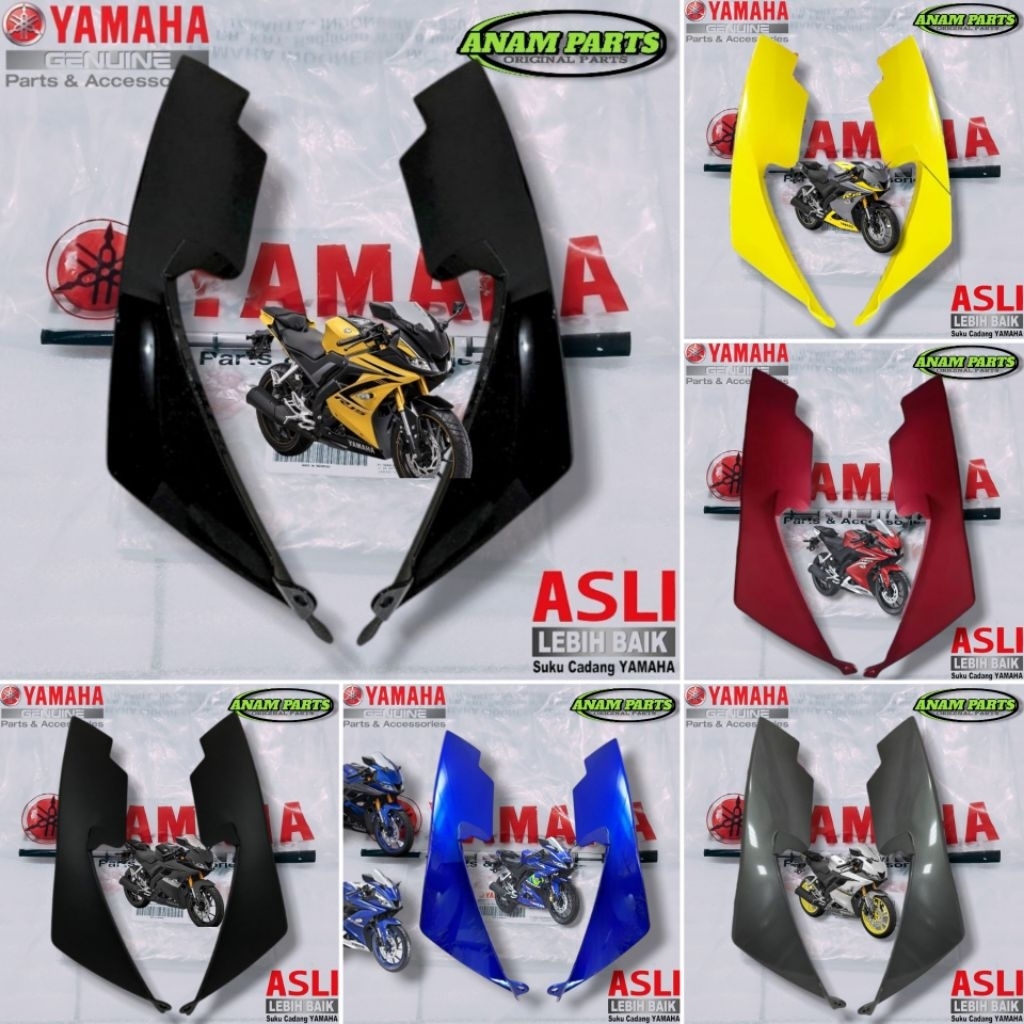 Panel Garnis Cover Samping Lampu R15 VVA V3 Kecil Kiri Kanan BK6-F172H-00 BK6-F172G-00 ORIGINAL YAMA