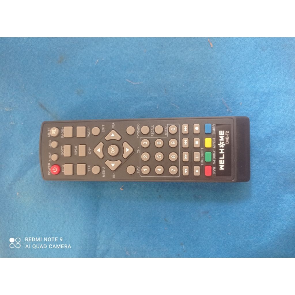 Remote set top box stb wellhome asli bawaan
