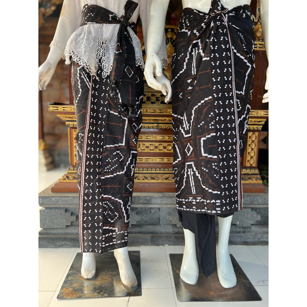 01 couple indigo. pakaian adat bali. busana adat bali