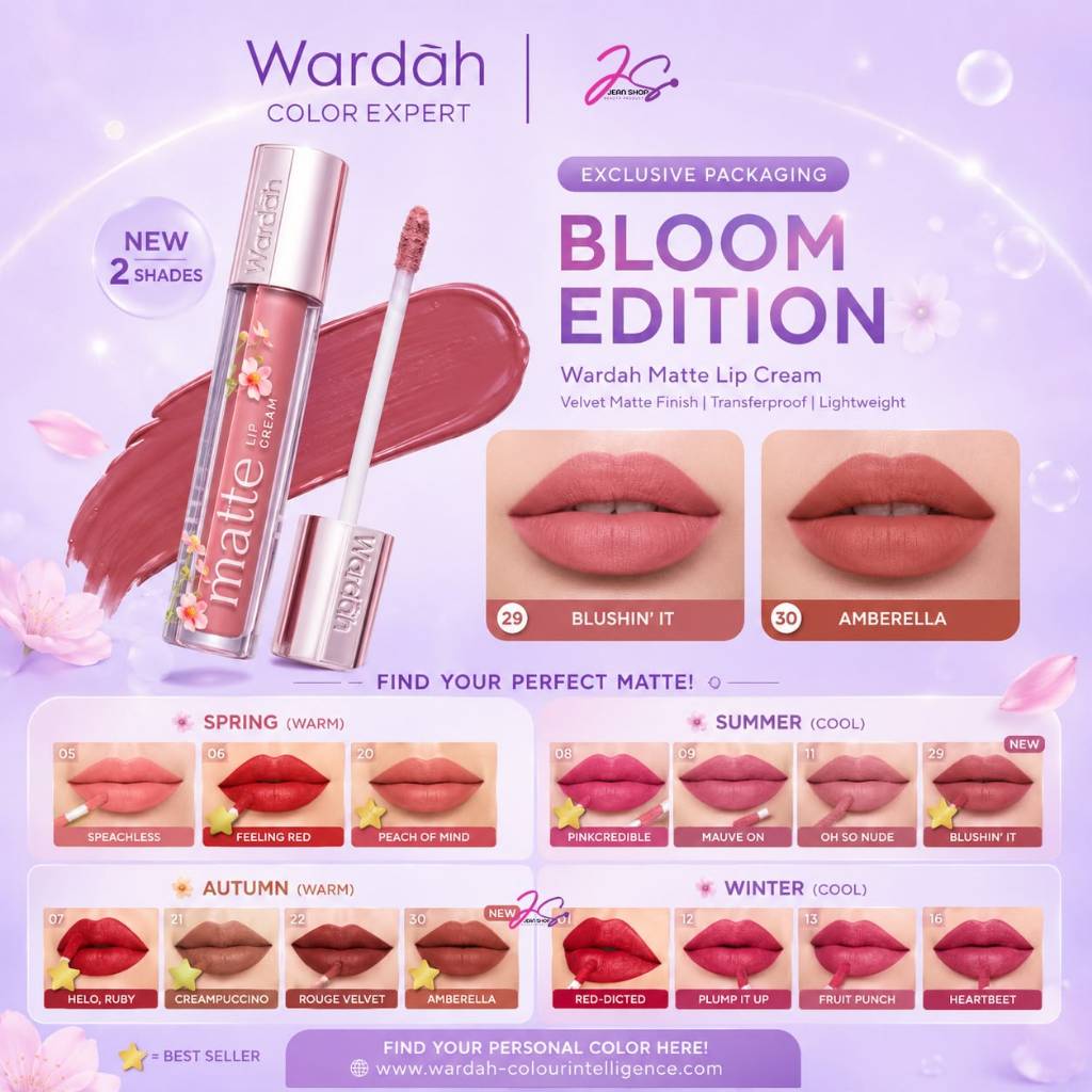 Wardah Exclusive Matte Lipcream | Lipcream Wardah | Lip Cream