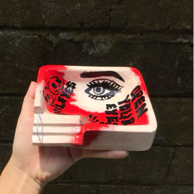 Ashtray clay SKATEPARK ( 100% handcraft )