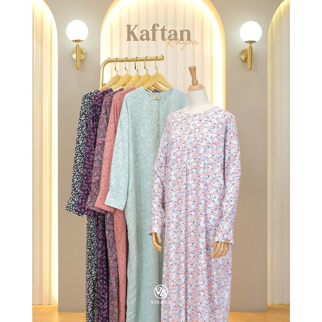 [VHIANA] KAFTAN RAYON PREMIUM/ABAYA CASUAL BY VHIANA
