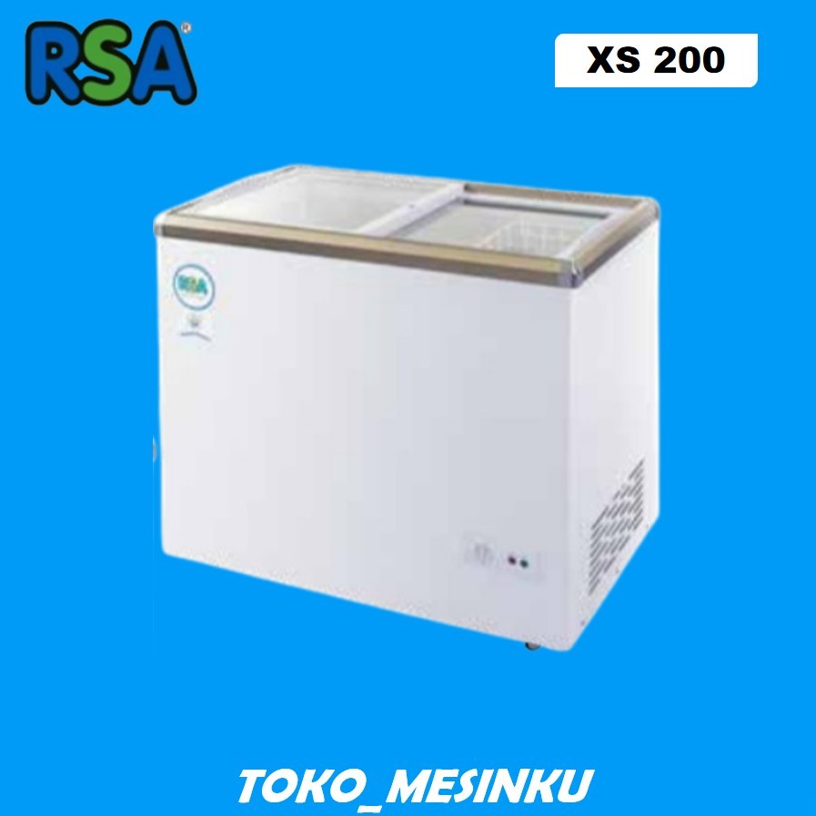 Freezer RSA XS 200 Freezer Box Sliding Kaca 200 Liter