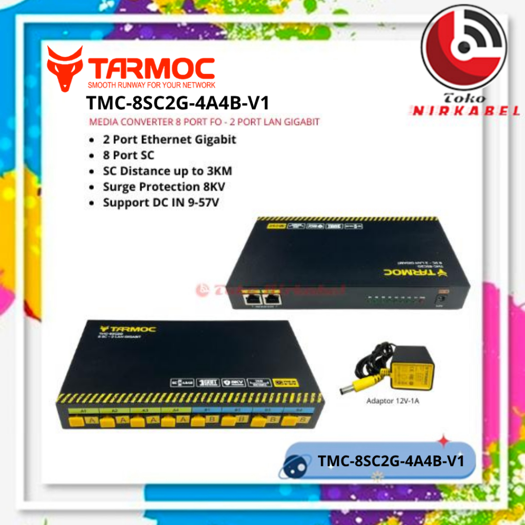 Media Converter 8 Port FO 2 Port Gigabit LAN/ 8 FO 2 Gigabit LAN