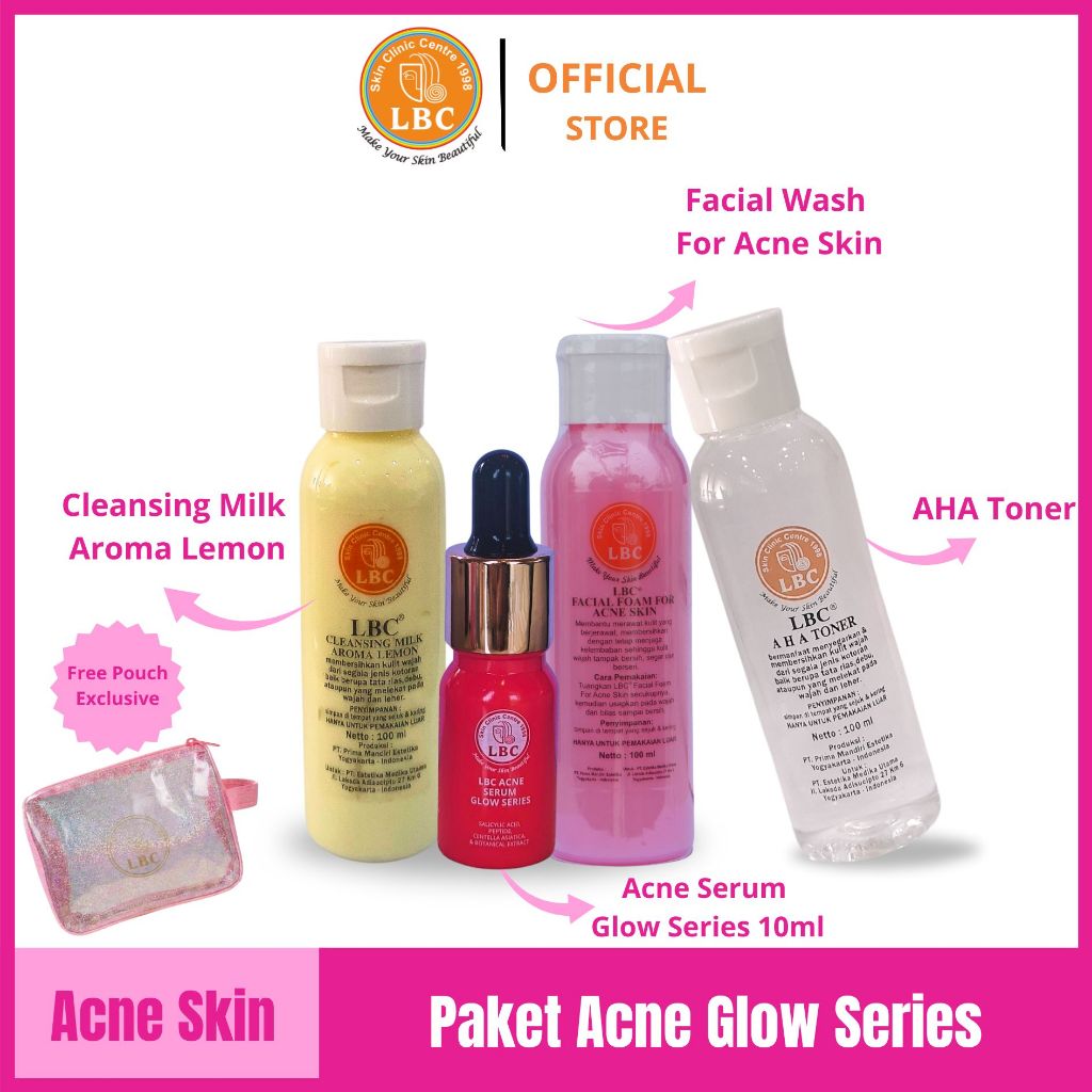 LBC-Paket Acne Glow Series/Acne Skin (10ml) (FREE POUCH)