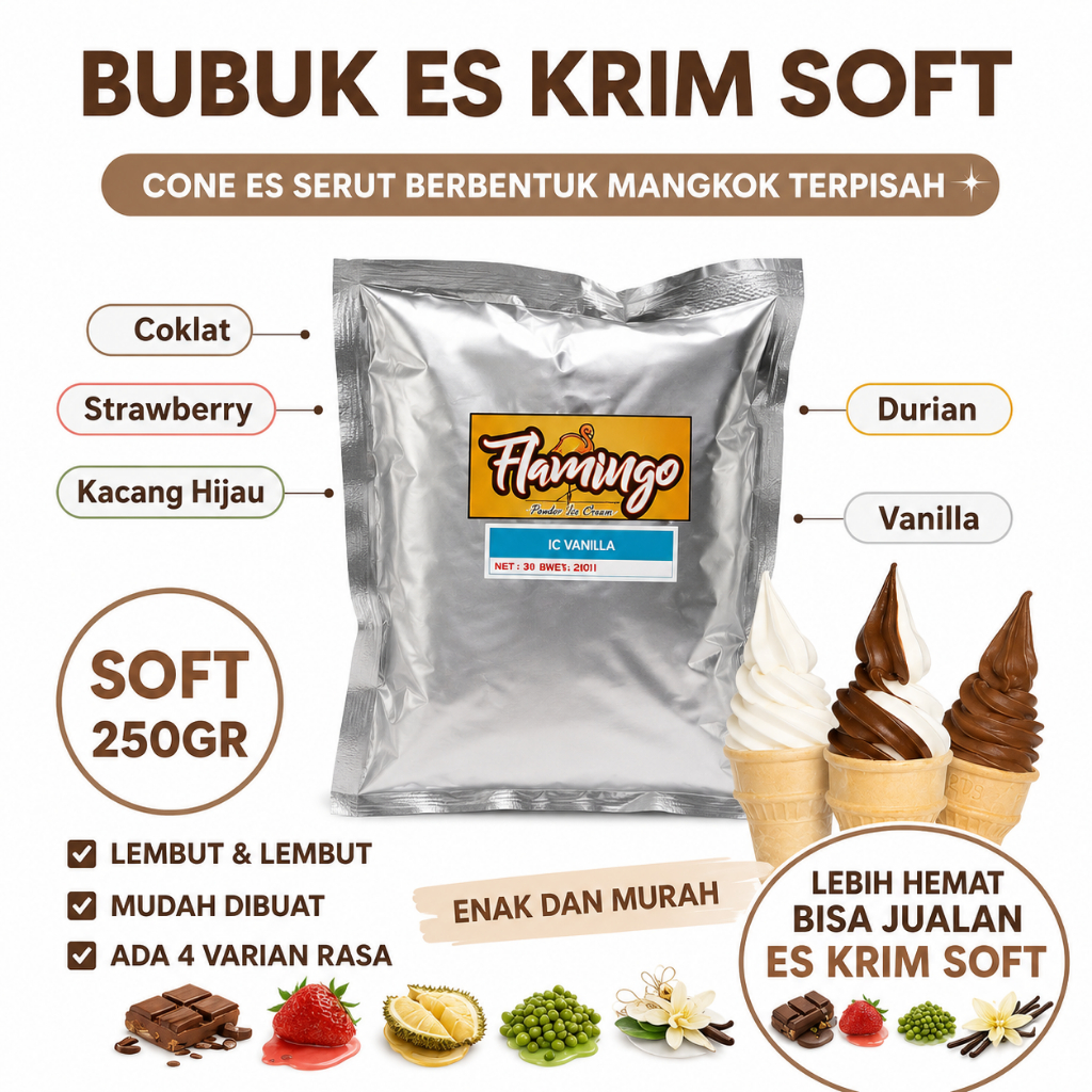 JUAL BUBUK ICE CREAM /BUBUK ES KRIM HARGA BUBUK ICE CREAM Bubuk Es Krim 1 Kg/Tepung Bubuk Es Kr