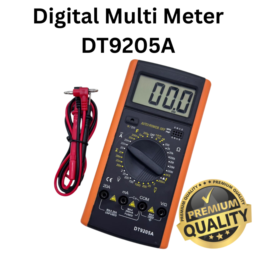Digital Multitester DT9205A / Avometer Digital DT-9205A / Multitester Digital Avometer Digital
