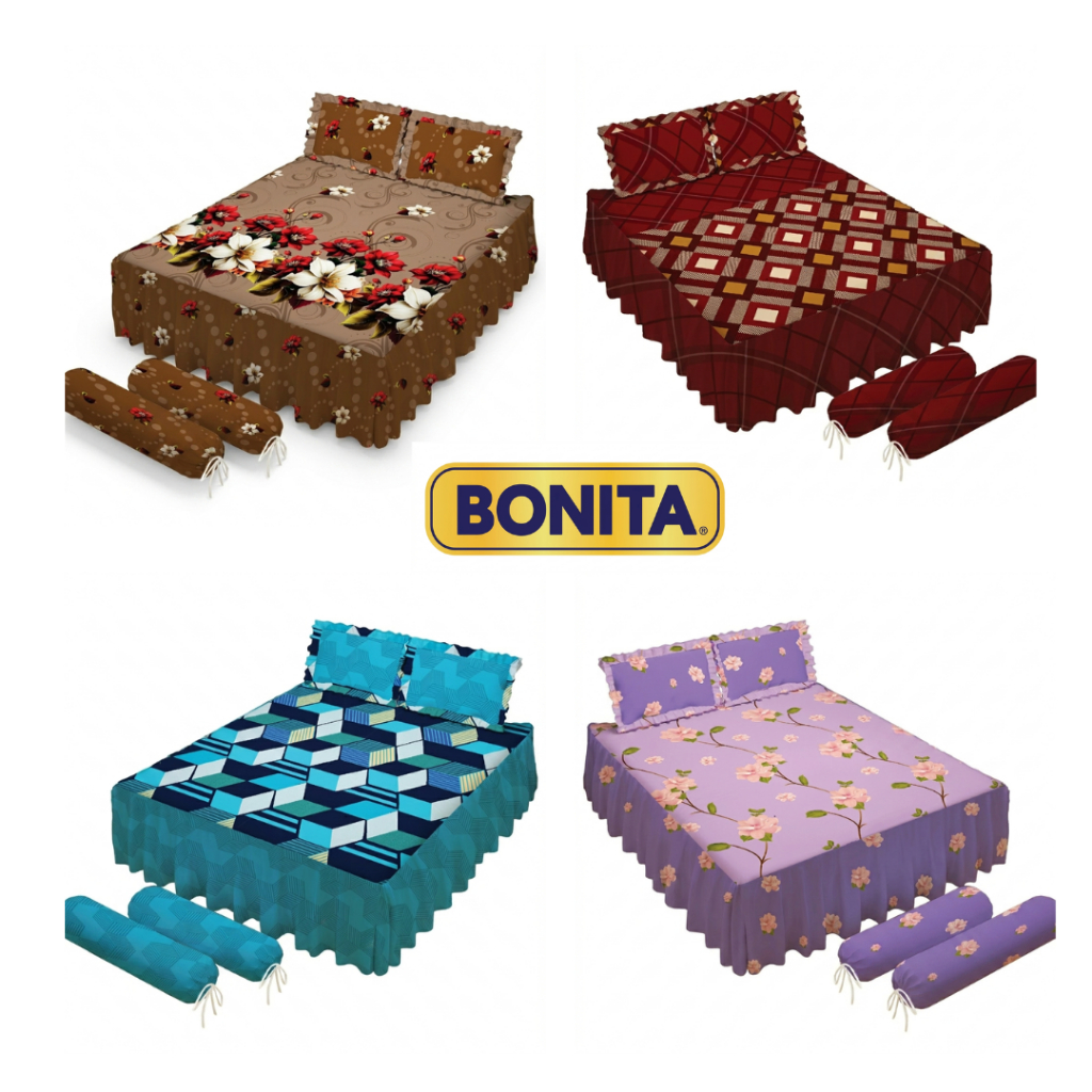 BONITA - Sprei Rumbai Bonita Ukuran 180x200 King