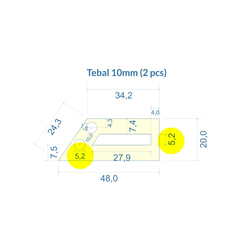 Besi Plat 10mm Potongan Custom 017
