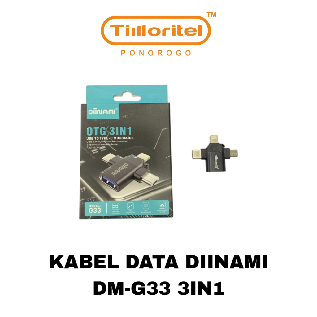 KABEL DATA DIINAMI DM-G33 3IN1
