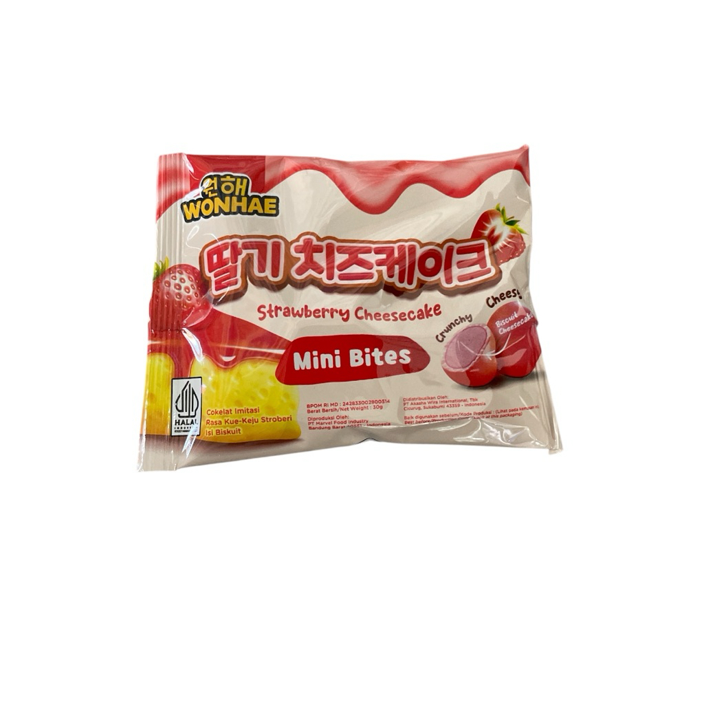 WONHAE STRAWBERRY CHEESE CAKE | MINI BITES 30 GR