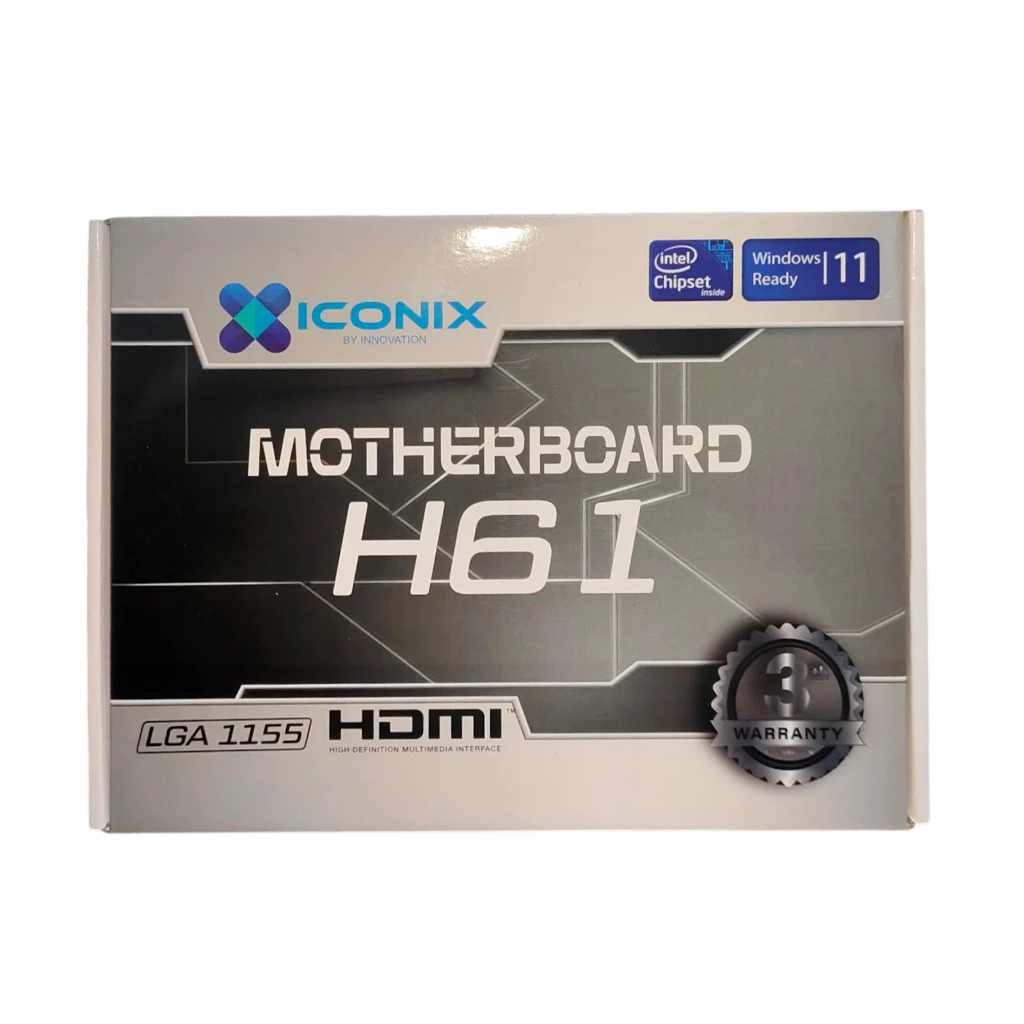 MOTHERBOARD LGA 1155 ICONIX H61 With NVME