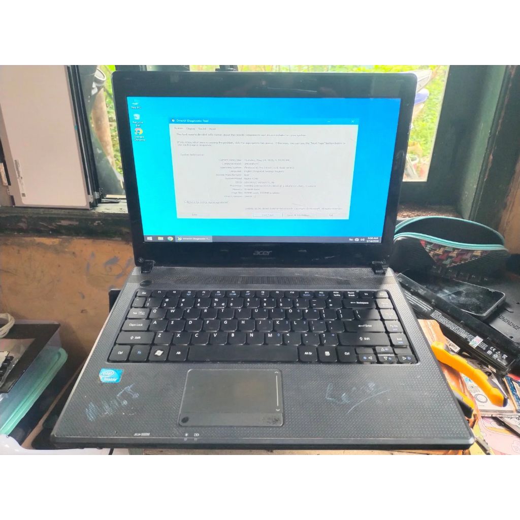 Laptop Acer Aspire 4349 Processor intel Celeron  B815