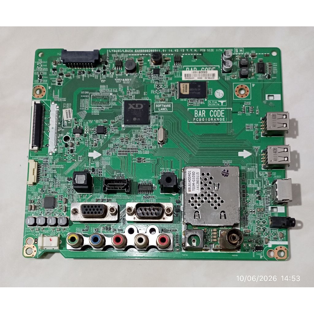 MB MOBO MAINBOARD MODUL MESIN TV LG 32LY340C (MB LG32)