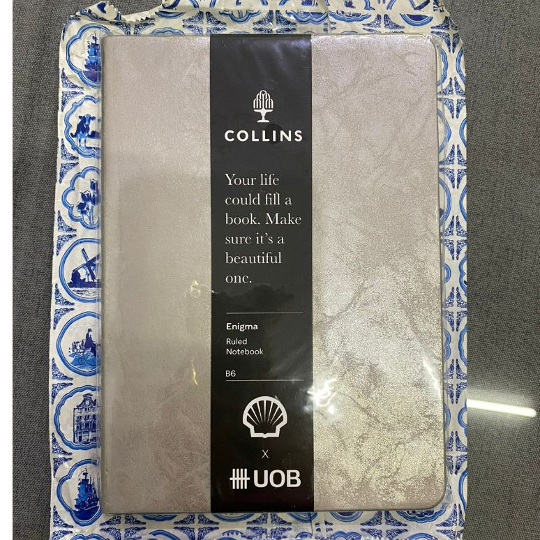 Collins Premium leather Enigma Ruled Notebook B6