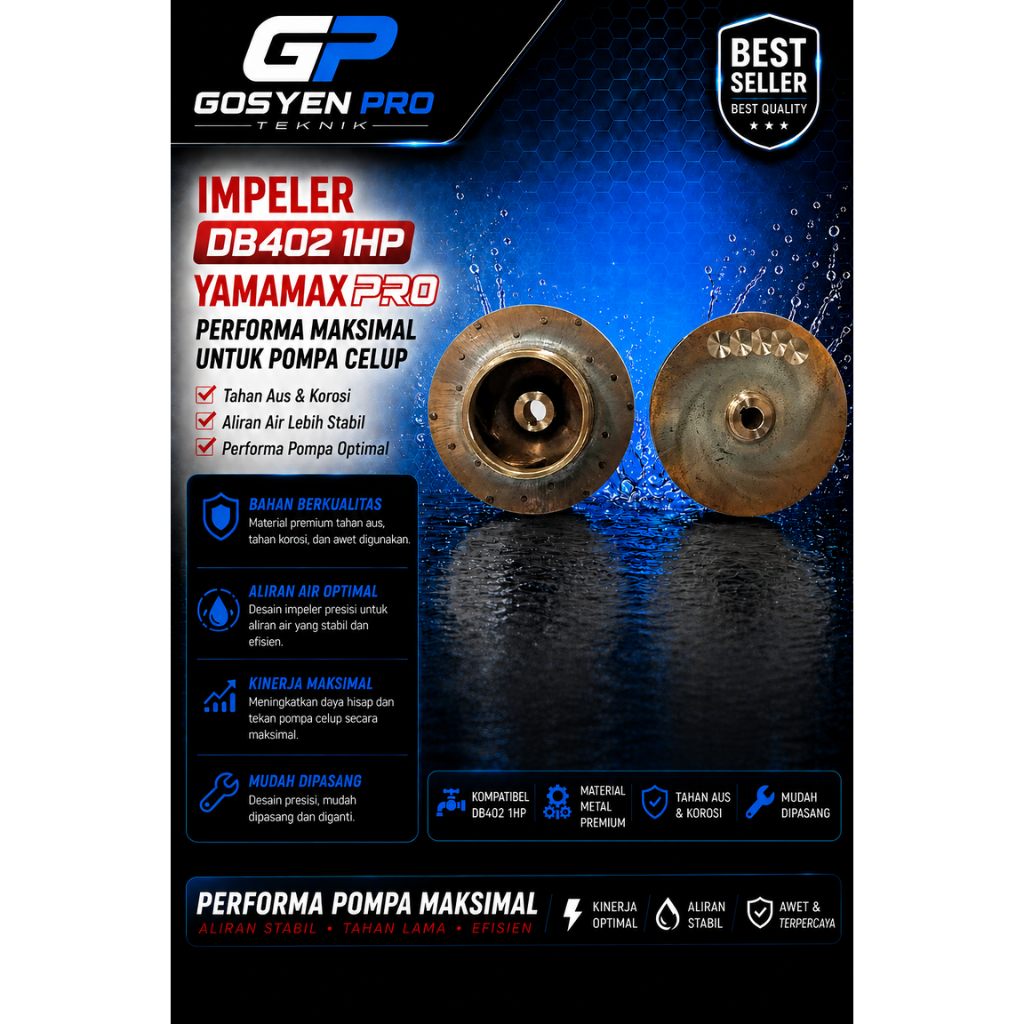 IMPELER / KIPAS POMPA DB 402 1HP YAMAMAX-PRO