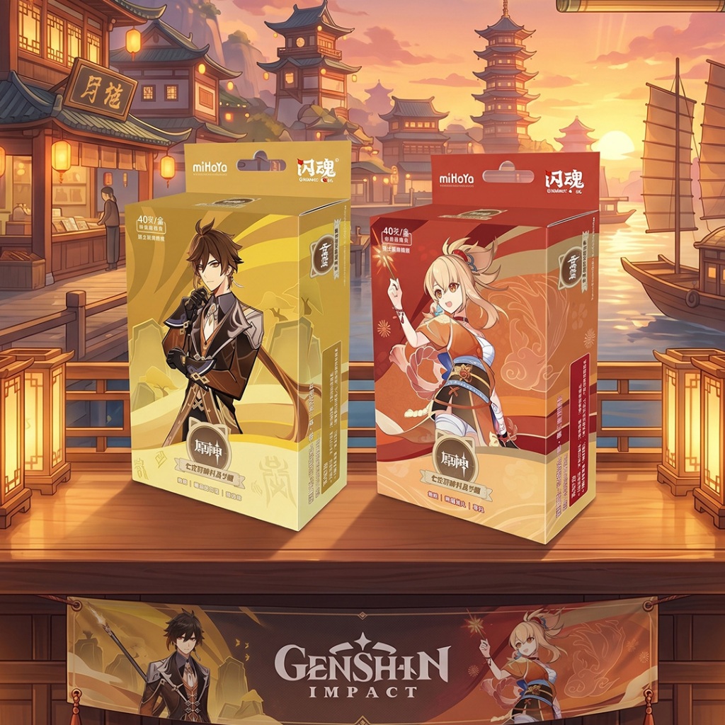 [MARSCOOLPLAY] OFFICIAL Genshin Impact Battle Cards Anime Collection Cards Mistery Box Board Games (