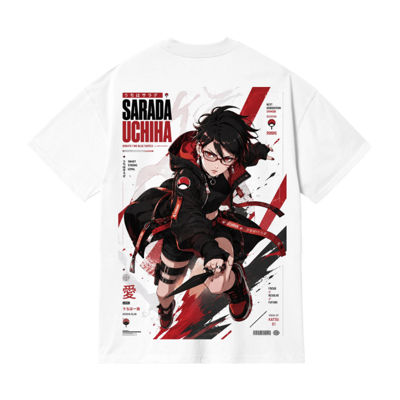 Sandisstreetwear Kaos Anime Uchiha Sarada Regular Fit