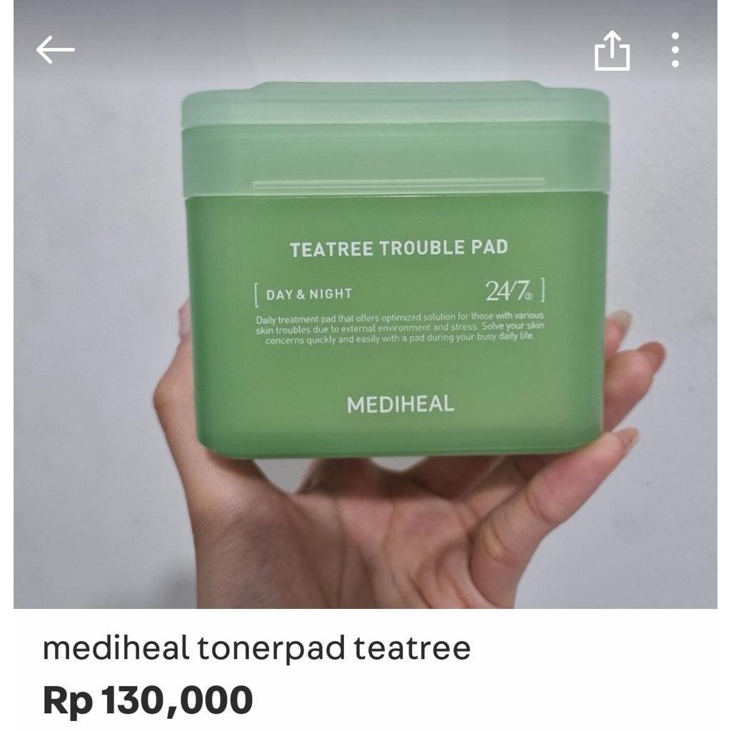 mediheal toner pad