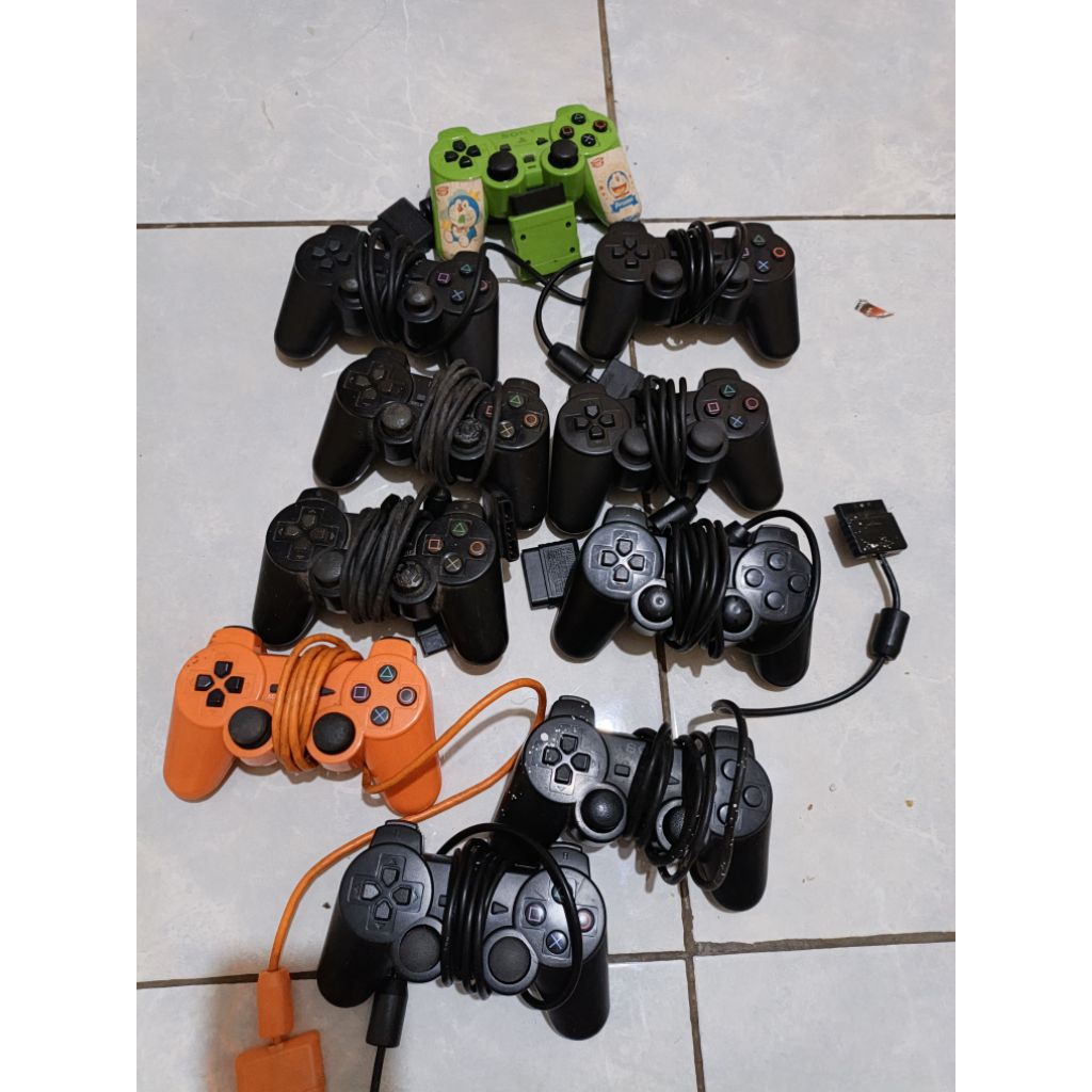 Stick Controller PS2 minus rusak + kabel power dan AV