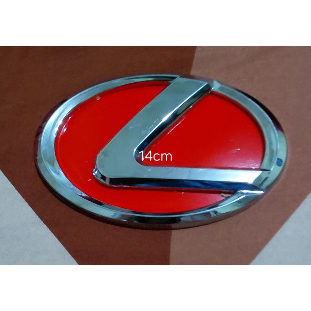 emblem logo lexus 14cm 13cm/emblem lexus pas untuk ganti logo avanza/xenia al new