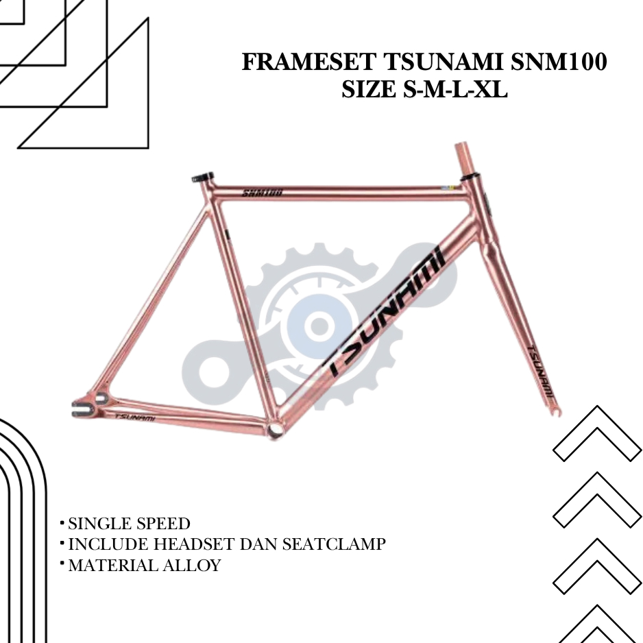 Frameset Tsunami Snm100-Rosegold Frame Tsunami Snm100 Single Speed