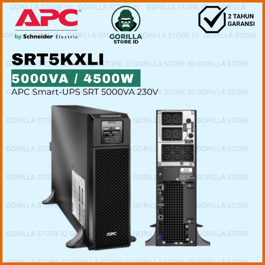 UPS APC 5kVa APC SRT5KXLI / SRT5000XLI 4500Watts 5000VA