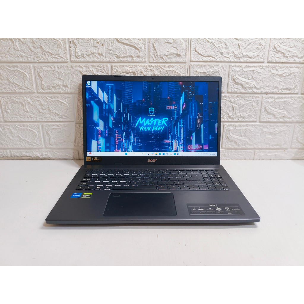 Acer Aspire A715-76G | Core i5-12450H Nvidia GTX 1650 | RAM 16GB | Laptop Gaming Second Gen 12
