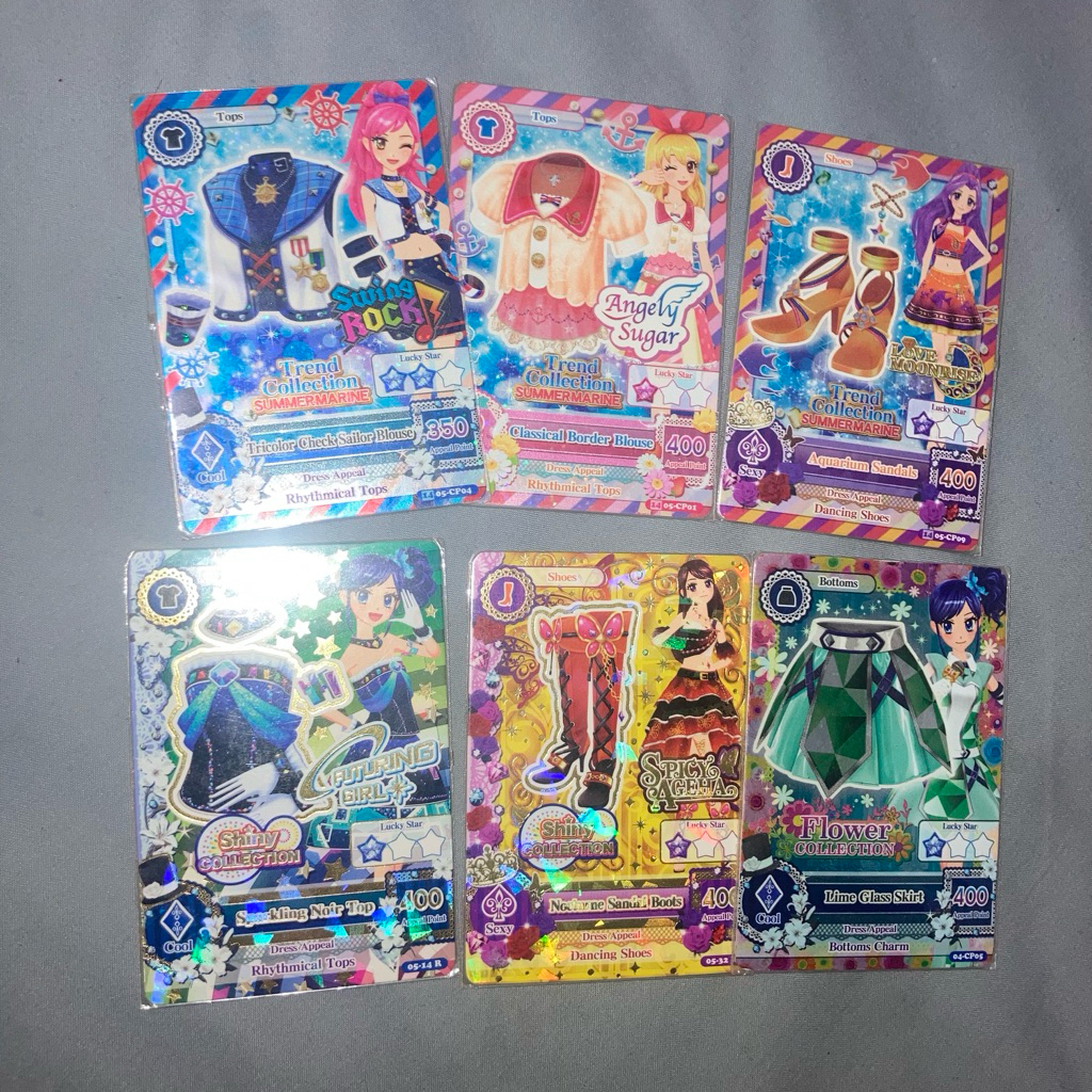 Aikatsu Card/Kartu Aikatsu Rare & Campaign Collection (Shiny, Flower, Trend Summermarine)