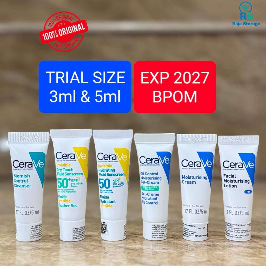Cerave Blemish Control Cleanser, Dry Touch Fluid Sunscreen, Hydrating Fluid Sunscreen, Oil Control M
