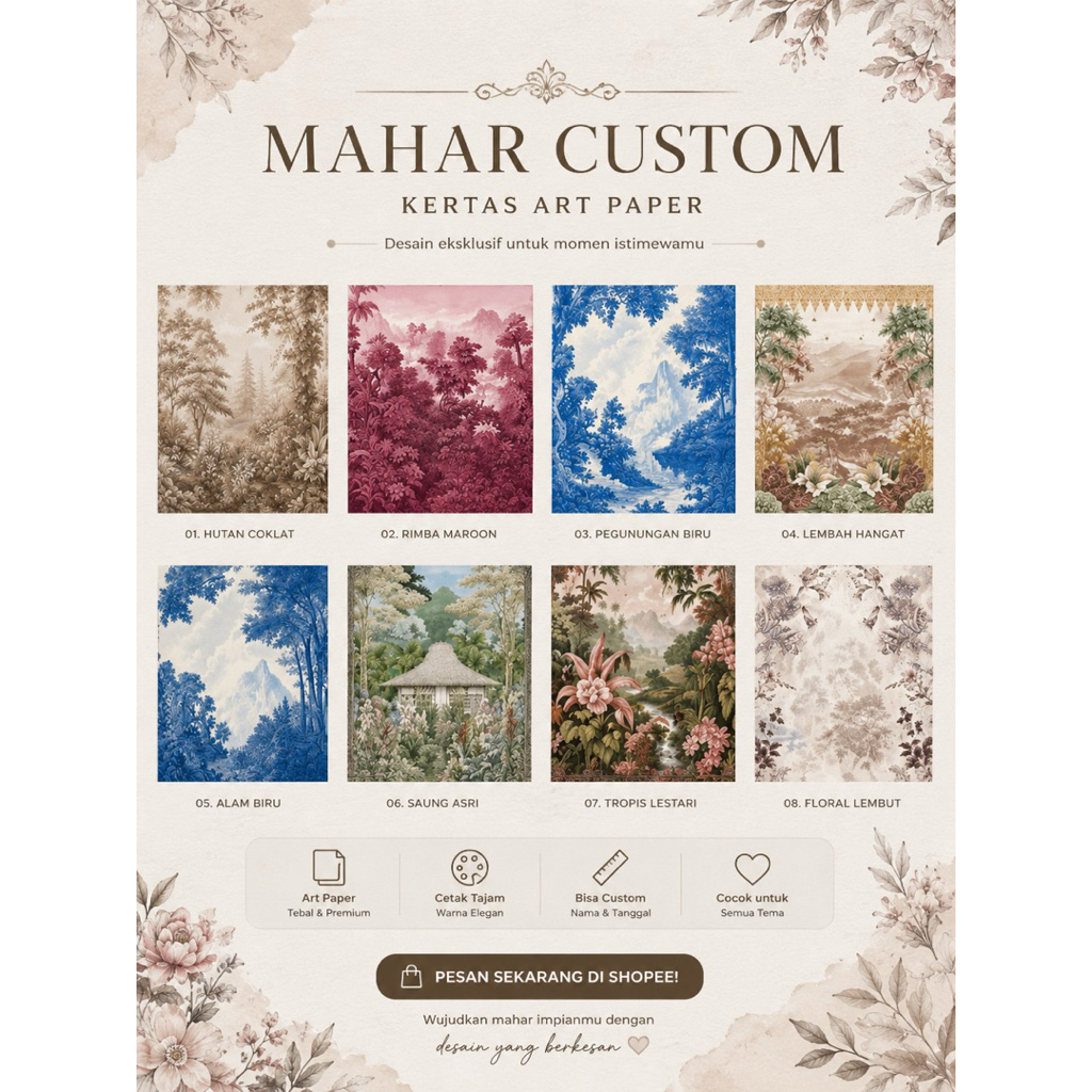 Background Mahar hiasan mahar