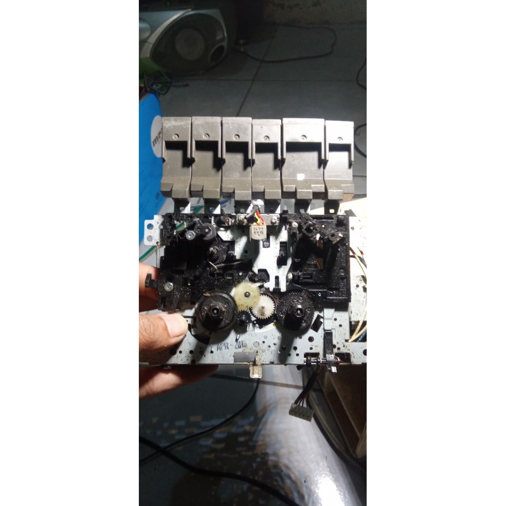 Mekanik kaset tape compo Polytron BOXER 512 SR perlu ganti karet unit utuh
