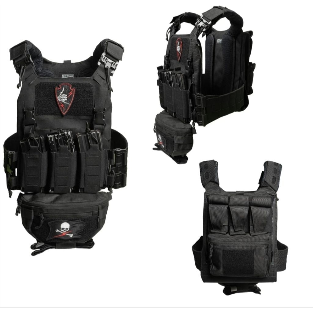 BODYVEST ROMPI GEN 3 MOLLE CUT TYPE A BLACK FOX TWO