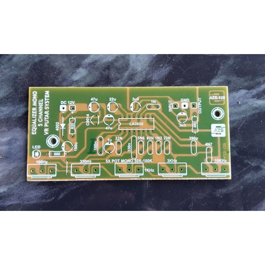 PCB Equalizer Mono 5 Channel Potensio Putar AZS - 129
