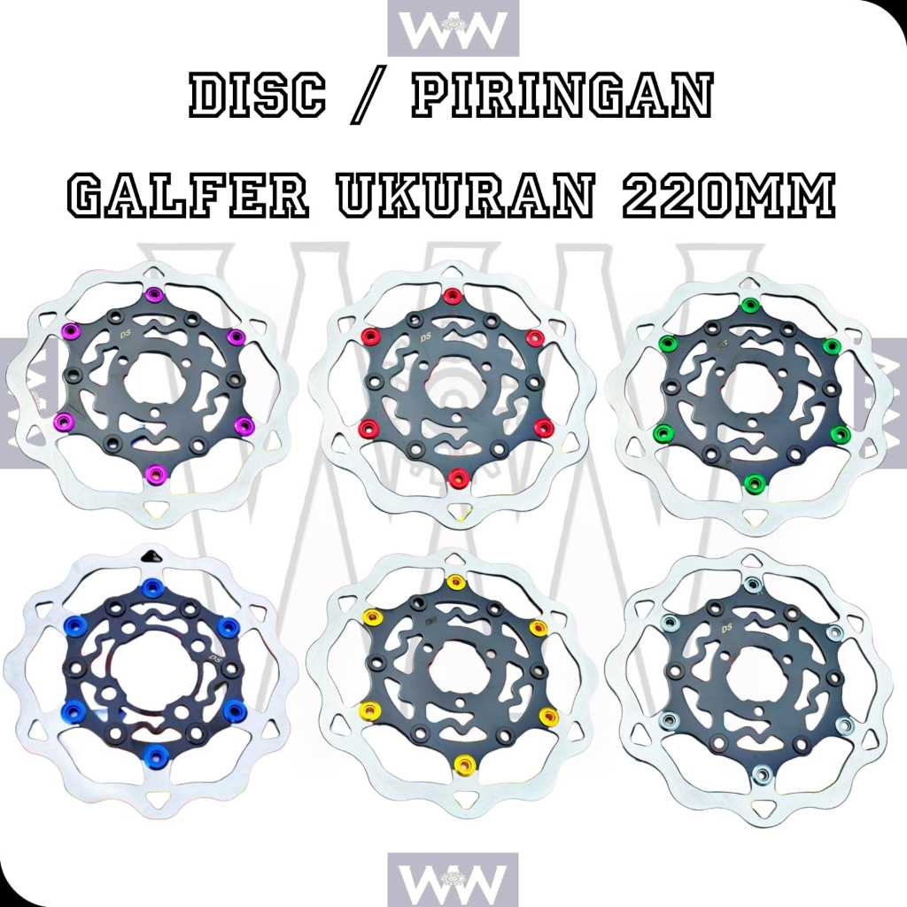 DISC / PIRINGAN GALFER UKURAN 220MM Disc Galfer Uk 220Mm Universal Honda Dan Yamaha PNP [WW]