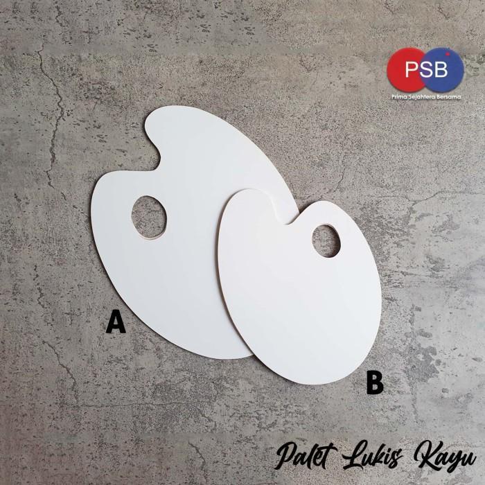 Palet Lukis Kayu Oval / Palet Lukis Melamine / Palet Oval