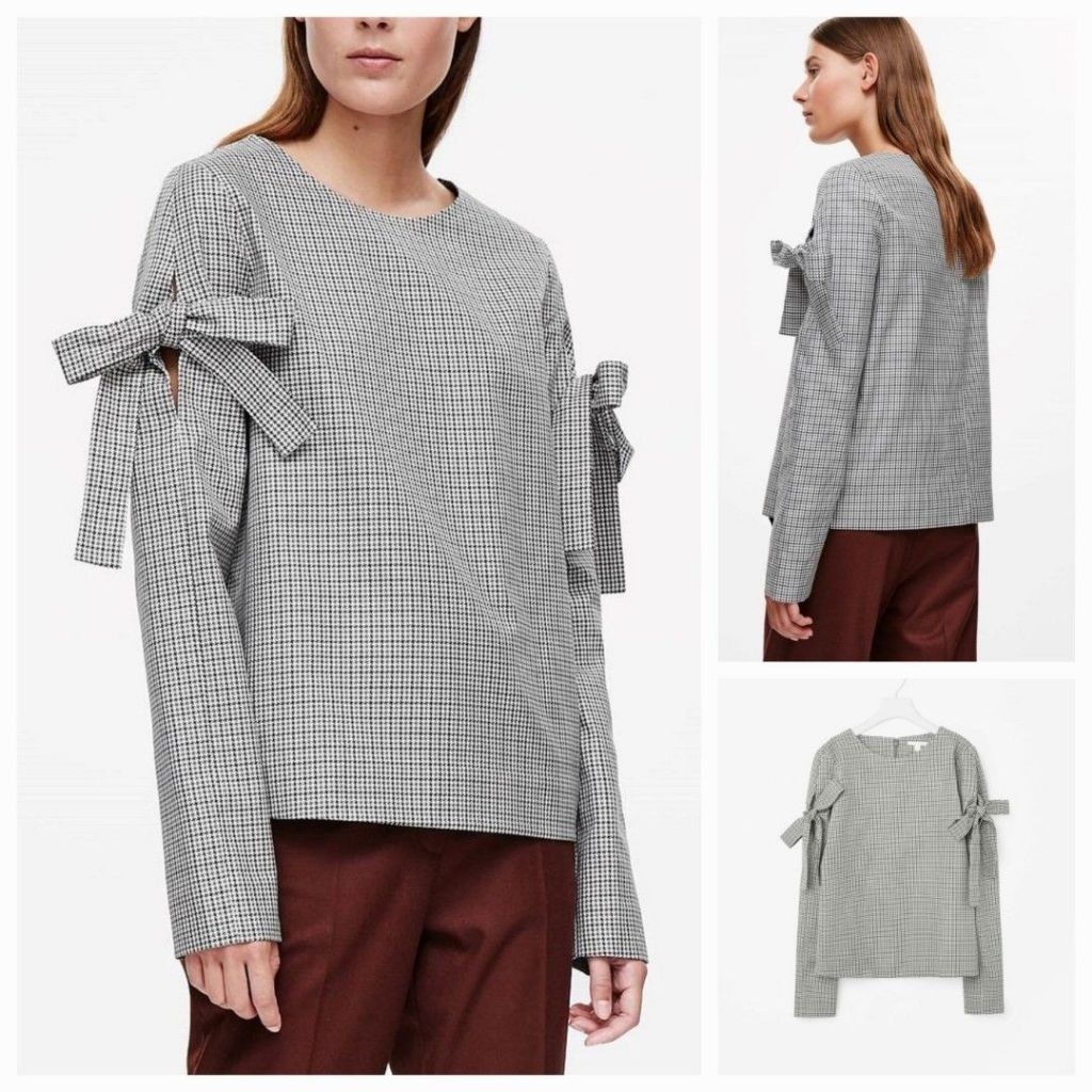 COS houndstooth top