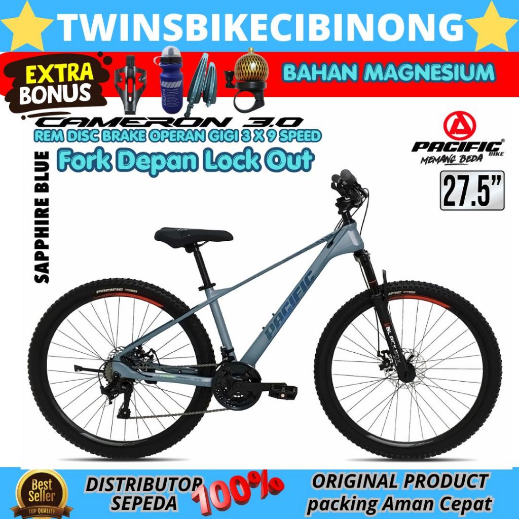 Sepeda Gunung 27,5 Pacific Cameron 3.0 Dsic Brake Magnesium