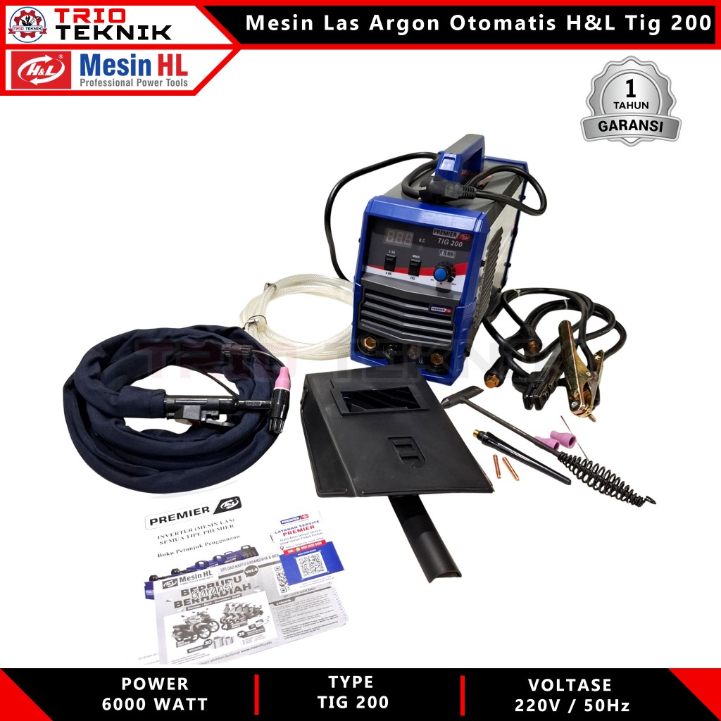 Mesin Las Argon Otomatis H&L Tig 200