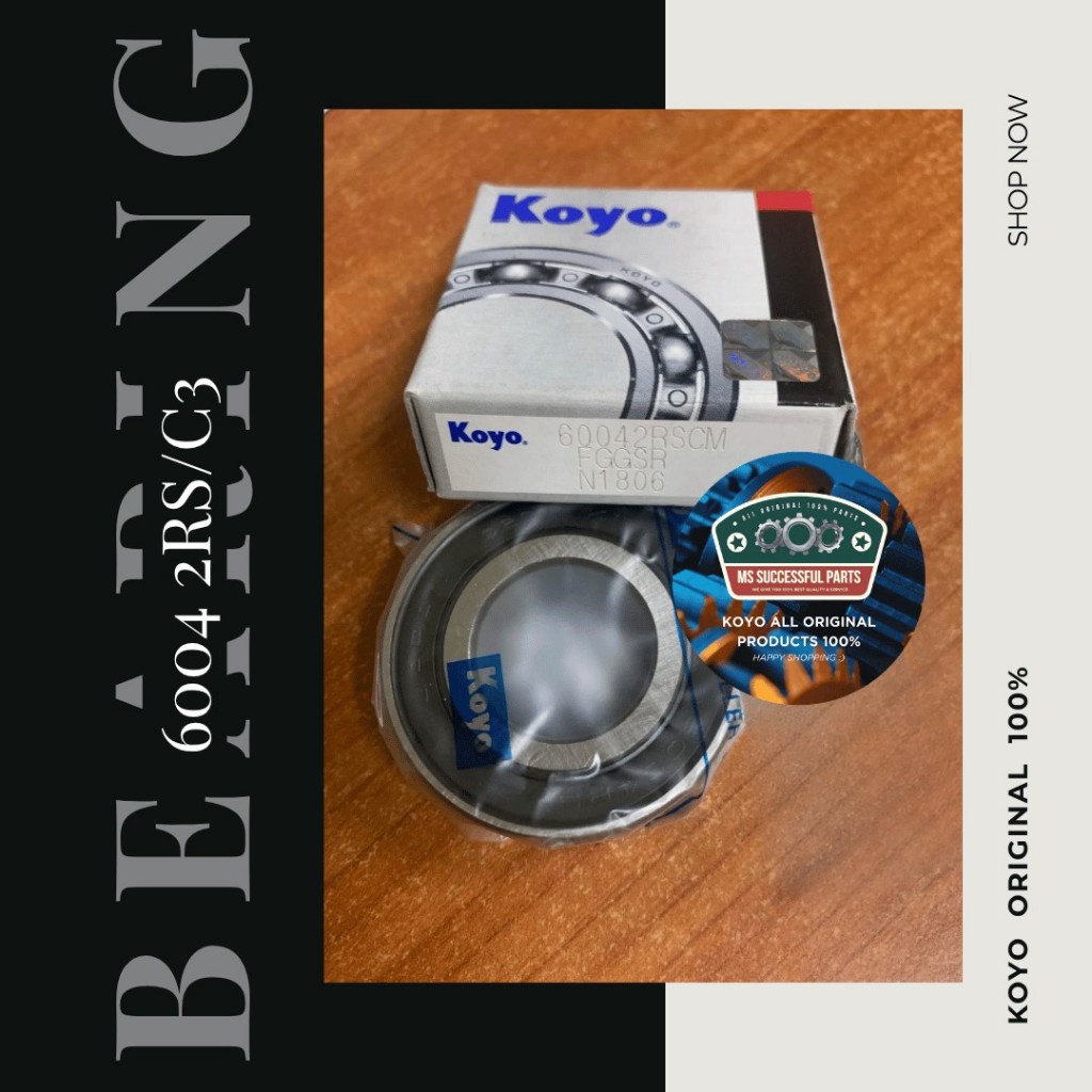 BEARING 6004 2RS KOYO ORIGINAL 6004LLU 6004DDU