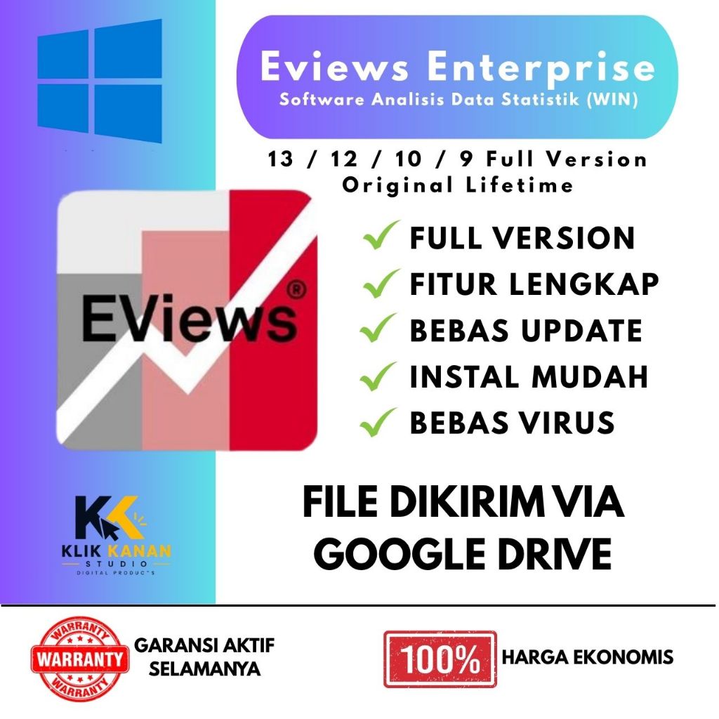 Eviews Enterprise 9,12, 13 | Eviews 13 | Windows | Lifetime