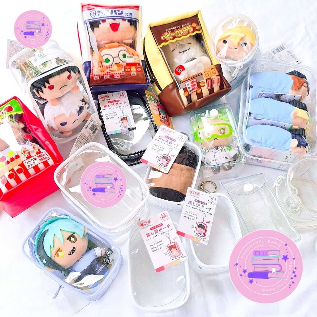 NEW Oshikatsu Pouch Seria Daiso (11*7.5*7.5) - Thank you Mart (390 Mart) | Pouch PVC Tabung Transpar