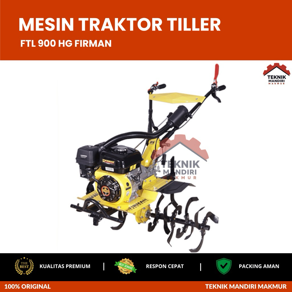 Firman Mesin Traktor FTL 900 HG Tiller Tanah Basah Kering FTL900 Jago/